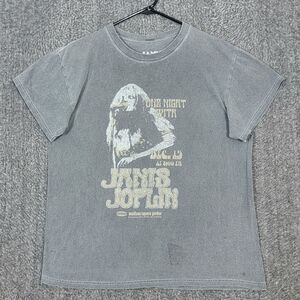 Janis Joplin T-Shirt Womens S / M Gray Madison Square Garden Graphic Tee